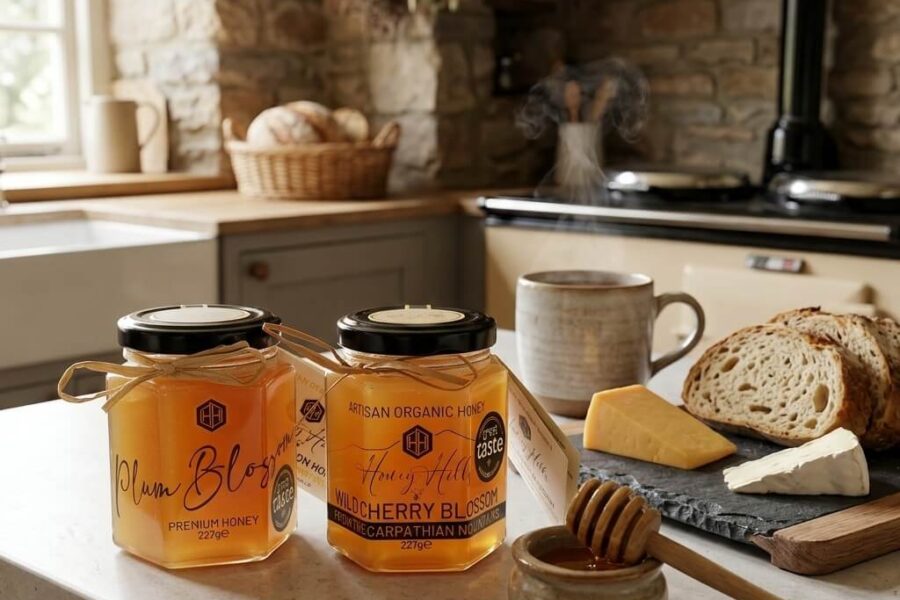 Plum Blossom & Wild Cherry Blossom Honey: Rare spring blossom honeys